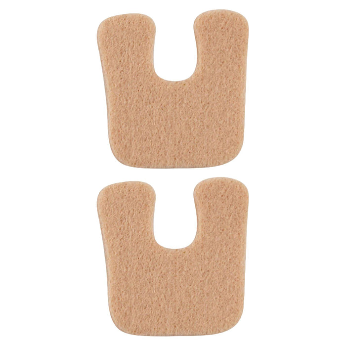 2x U Shaped Felt Callus Pads Reduce Foot Pain Comfortable  Skin Color