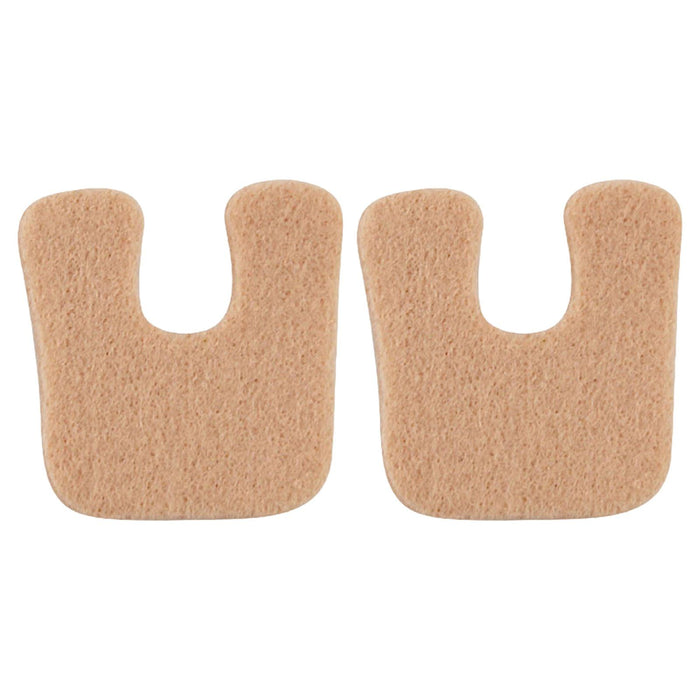 2x U Shaped Felt Callus Pads Reduce Foot Pain Comfortable  Skin Color