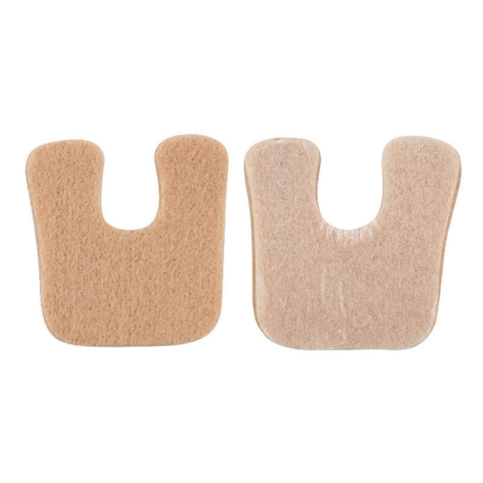 2x U Shaped Felt Callus Pads Reduce Foot Pain Comfortable  Skin Color