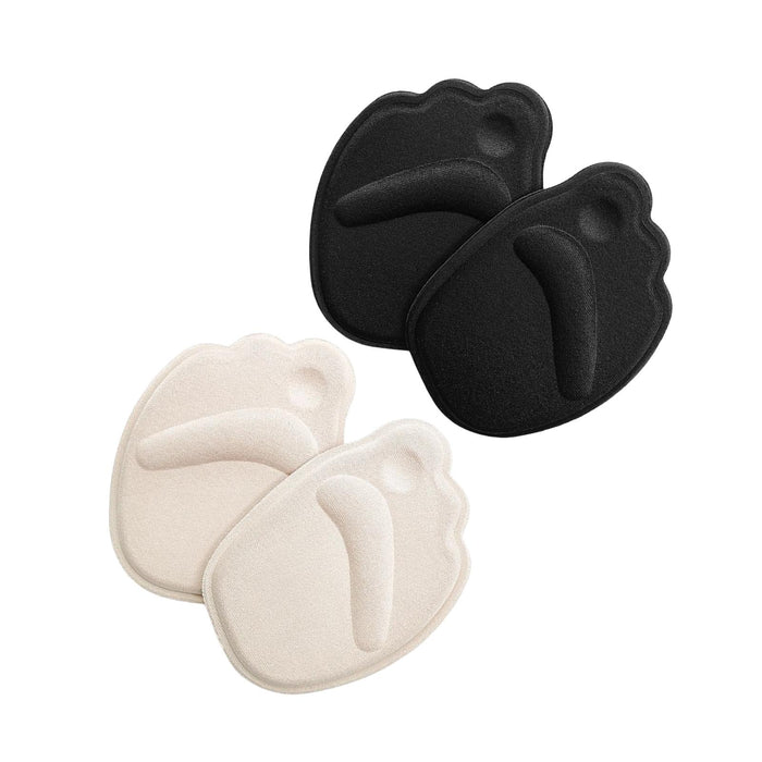 2Pcs High Heel Cushion Inserts Non Slip Prevent Calluses Insole Pads Black