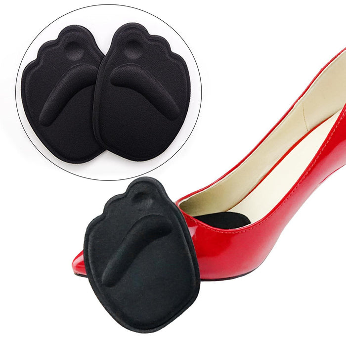 2Pcs High Heel Cushion Inserts Non Slip Prevent Calluses Insole Pads Black