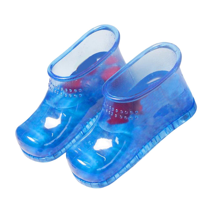 1 Pair Foot Bath Shoes Foot Soak Bath Tub Foot Bucket Foot Massage for Home Blue