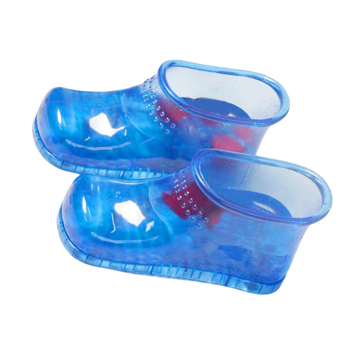 1 Pair Foot Bath Shoes Foot Soak Bath Tub Foot Bucket Foot Massage for Home Blue