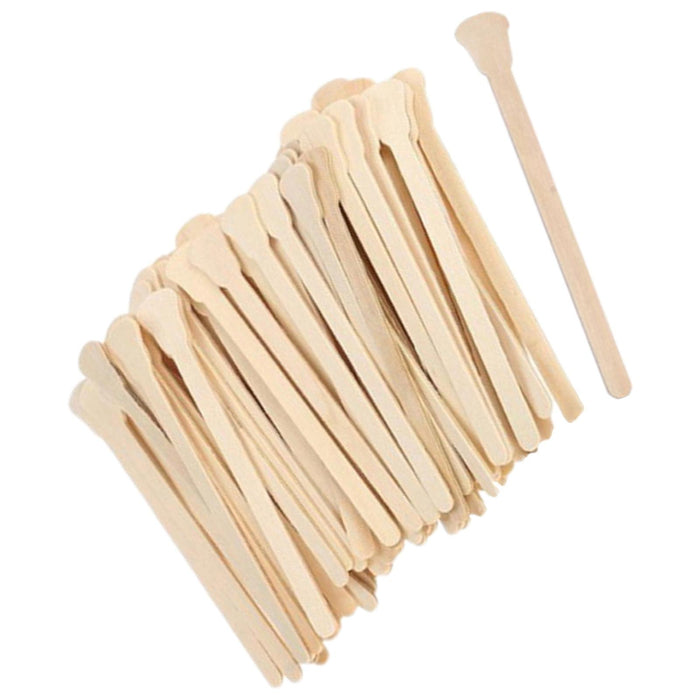 100x Wooden Wax Sticks Beauty Stick Disposable for Home Use Face Eyebrow