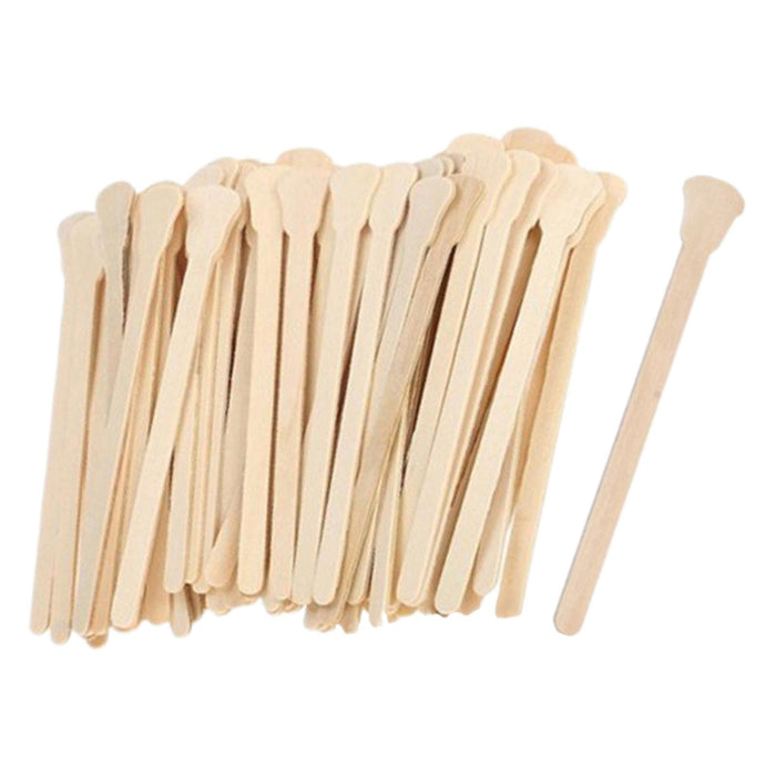 100x Wooden Wax Sticks Beauty Stick Disposable for Home Use Face Eyebrow