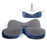 Breathable Memory Foam Seat Cushion U Shape Seat Cushion Contoured Corrector Navy Blue