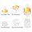 15 Pieces Glass Dropping Bottles Portable Refillable for Perfume Storage 1ml Clear Golden