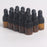 15 Pieces Glass Dropping Bottles Portable Refillable for Perfume Storage 1ml Brown Black