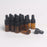 15 Pieces Glass Dropping Bottles Portable Refillable for Perfume Storage 1ml Brown Black