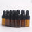 15 Pieces Glass Dropping Bottles Portable Refillable for Perfume Storage 1ml Brown Black