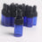 15 Pieces Glass Dropping Bottles Portable Refillable for Perfume Storage 1ml Blue Black