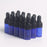 15 Pieces Glass Dropping Bottles Portable Refillable for Perfume Storage 1ml Blue Black