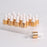 15 Pieces Glass Dropping Bottles Portable Refillable for Perfume Storage 2ml Clear Golden