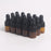 15 Pieces Glass Dropping Bottles Portable Refillable for Perfume Storage 2ml Brown Black