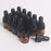 15 Pieces Glass Dropping Bottles Portable Refillable for Perfume Storage 2ml Brown Black