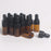 15 Pieces Glass Dropping Bottles Portable Refillable for Perfume Storage 2ml Brown Black