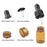 15 Pieces Glass Dropping Bottles Portable Refillable for Perfume Storage 2ml Brown Black