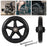 2Pcs 6inches Front Wheel with Screws Smooth Wheels Universal Parts  5cm Black