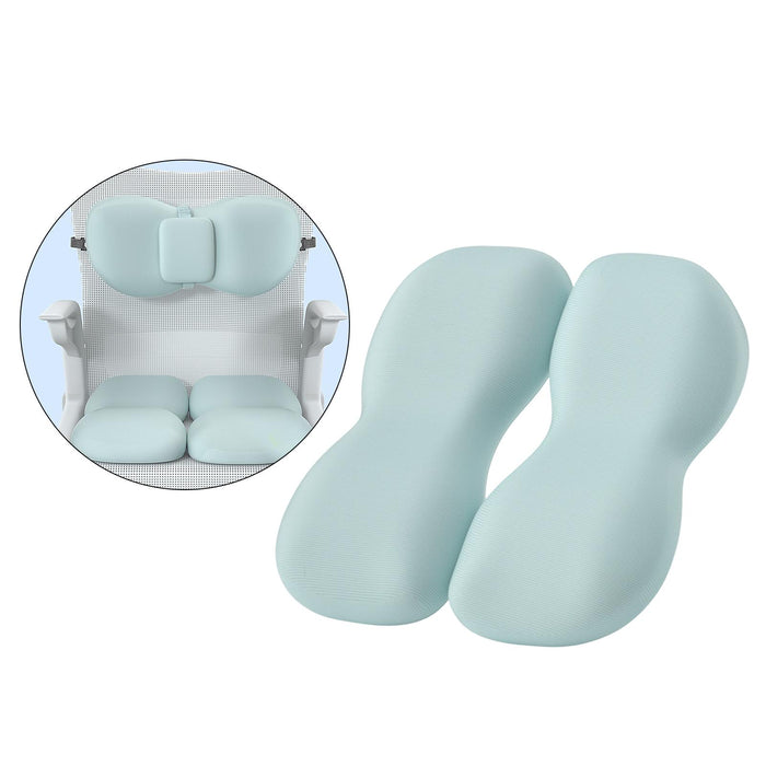 Back Seat Support Cushion Pillow Hip Waist Soft for Chairs Office Stools Blue