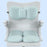 Back Seat Support Cushion Pillow Hip Waist Soft for Chairs Office Stools Blue