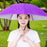 Crofta Umbrella Hat Hands free Protection 30inch Fishing Umbrella Hat Purple