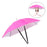 Crofta Umbrella Hat Hands free Protection 30inch Fishing Umbrella Hat Rose Red