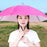 Crofta Umbrella Hat Hands free Protection 30inch Fishing Umbrella Hat Rose Red