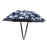 Crofta Umbrella Hat Hands free Protection 30inch Fishing Umbrella Hat Black with Flowers