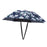 Crofta Umbrella Hat Hands free Protection 30inch Fishing Umbrella Hat Black with Flowers