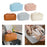 Portable PU Leather Cosmetic Bag Large for Home Short Trip Bathroom Brown