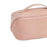 Portable PU Leather Cosmetic Bag Large for Home Short Trip Bathroom Pink