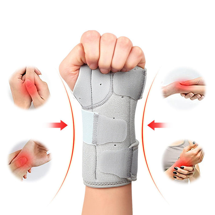 Crofta Wrist Brace Carpal Tunnel Removable Splint for Sprain Strain Small Left