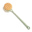 Crofta 2 in 1 Long Handle Shower Body Brush Body Exfoliator for Elderly Men/Women Green Cloth Brush