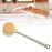 Crofta 2 in 1 Long Handle Shower Body Brush Body Exfoliator for Elderly Men/Women Green Cloth Brush