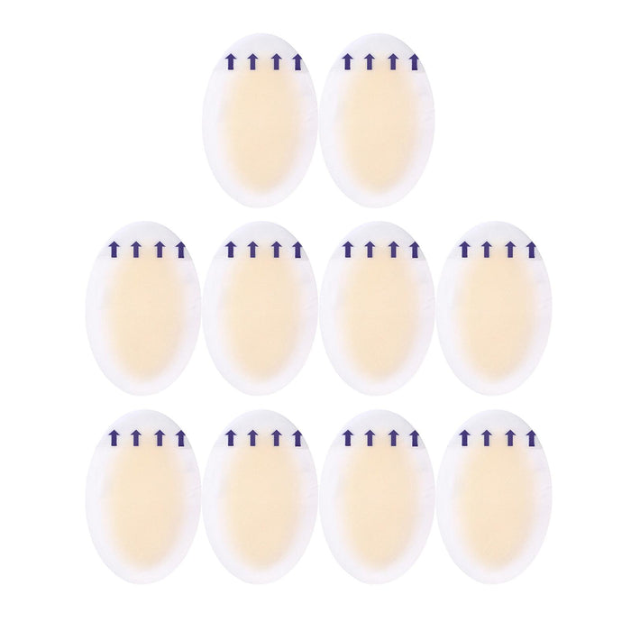 Crofta 10Pcs Gel Shoes Stickers Foot Care for Sports Shoes High Heels 44mmx69mm