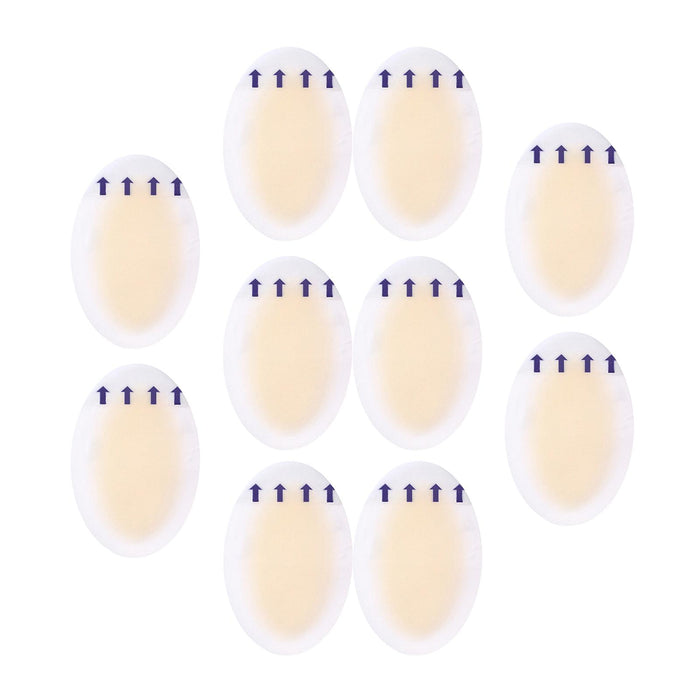 Crofta 10Pcs Gel Shoes Stickers Foot Care for Sports Shoes High Heels 44mmx69mm