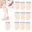 Crofta 10Pcs Gel Shoes Stickers Foot Care for Sports Shoes High Heels 44mmx69mm