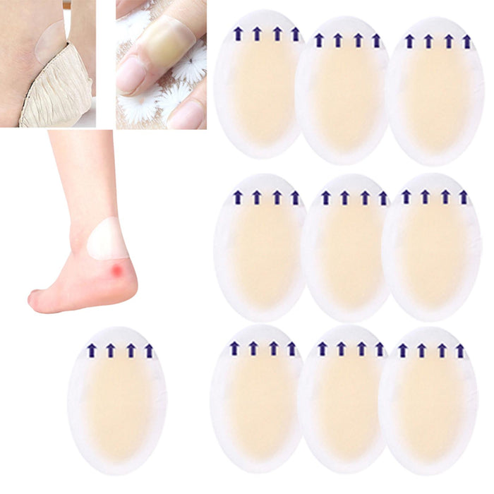 Crofta 10Pcs Gel Shoes Stickers Foot Care for Sports Shoes High Heels 44mmx69mm