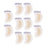 Crofta 10Pcs Gel Shoes Stickers Foot Care for Sports Shoes High Heels 42mmx62mm