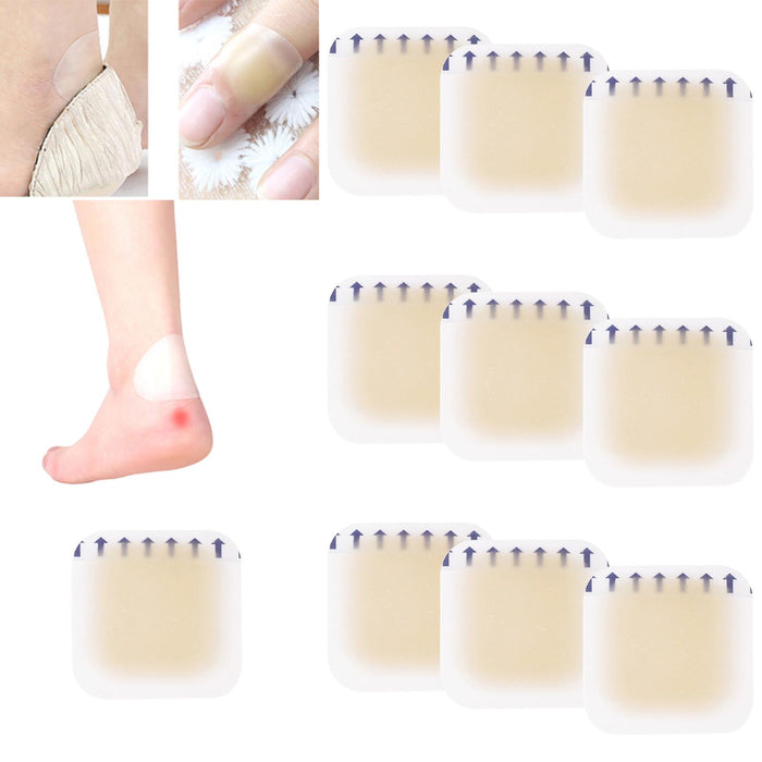 Crofta 10Pcs Gel Shoes Stickers Foot Care for Sports Shoes High Heels 50mmx50mm