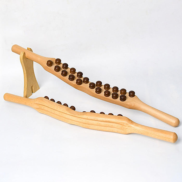 Crofta Wooden Gua Sha Scraping Massage Tool 58cm Massager for Elderly Back Waist