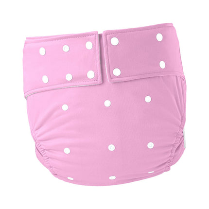 Crofta Waterproof Adult Pocket Diaper Washable for Incontinence TPU Coat for Adults Pink