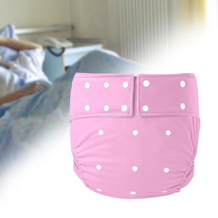 Crofta Waterproof Adult Pocket Diaper Washable for Incontinence TPU Coat for Adults Pink