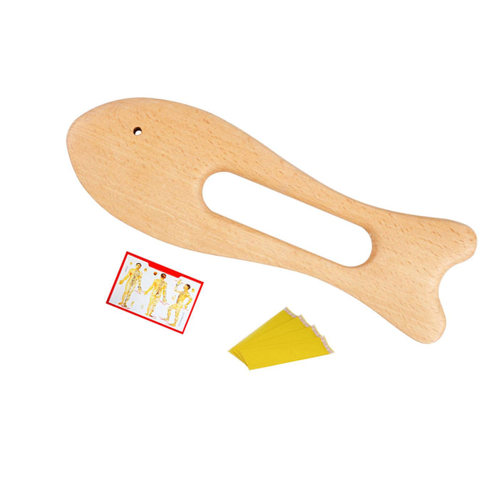 Crofta Wooden Gua Sha Tool Lightweight Portable Durable for Outdoor Health Care