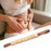 Crofta Wooden Massage Roller Sticks Body Sculpting Tools for Belly Waist Thigh Yellow