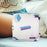 Crofta Washable Sanitary Napkin Storage Bag Toiletry Pouch Nursing Girls Ladies white geometric