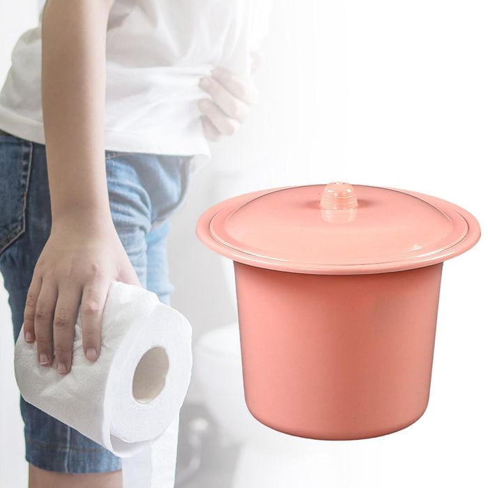 Crofta Portable Spittoon PP Plastic Lightweight Durable for Elderly Women Men Pink