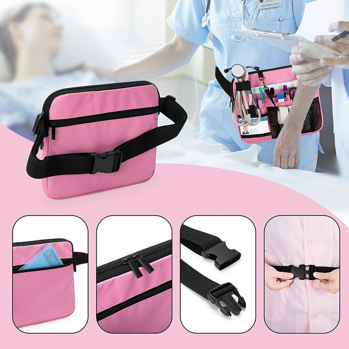 Crofta Nurse Fanny Pack Waist Pack Nurse Waist Pouch Multi Pocket with Tape Holder