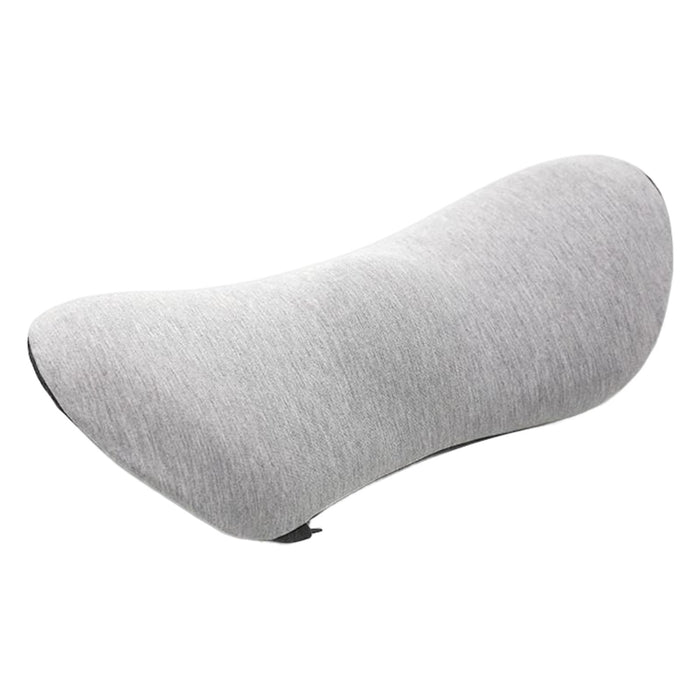 Crofta Soft Waist Cushion Lower Back Pillow Memory Foam Cushion for Recliners Grey