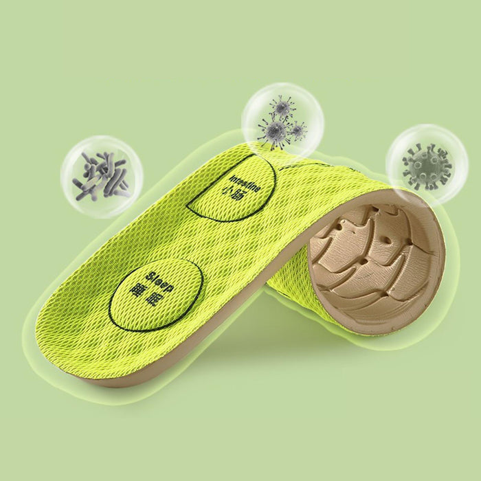 Crofta 2 Pairs Foot Acupressure Insoles Air Cushion Massaging Breathable 35-36 Green